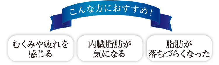むくみや疲れを感じる